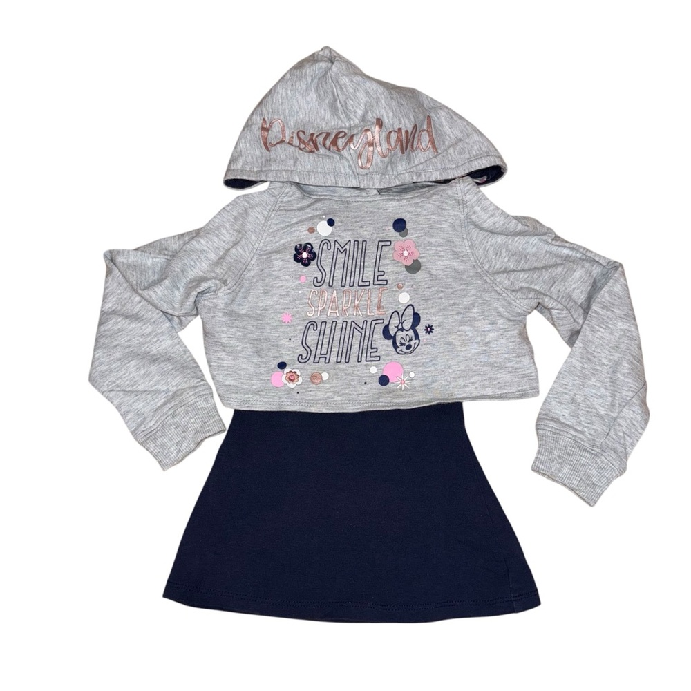 Disney Parks Disneyland Minnie Sweatshirt Gray and Navy Size XXS